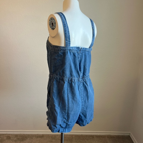 Gap Denim Blue Romper size 2 - Picture 3 of 6